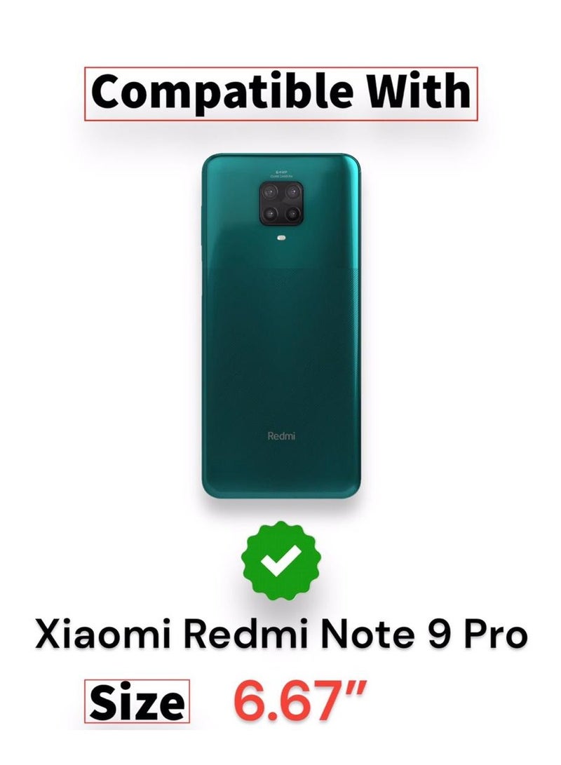 For Xiaomi Redmi Note 9S/9 Pro/9 Pro Max Flip Leather Wallet Card Slot Kickstand,Strap Magnetic Closure, Internal Tpu Silicone,High Protective For Xiaomi Redmi Note 9S/9 Pro/9 Pro Max(6.67'')(Brown)  - Image 5