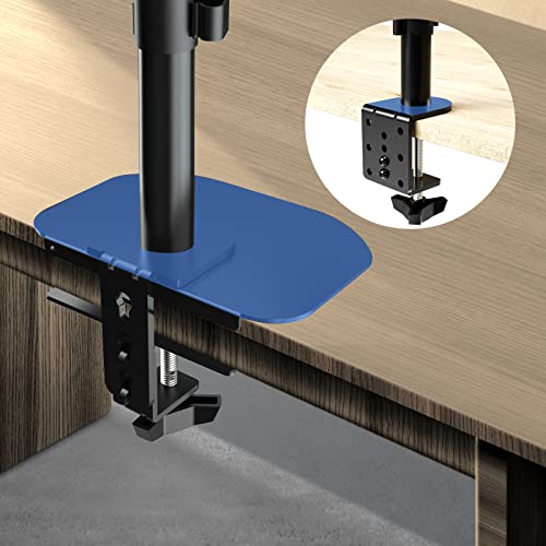 Pholiten Steel Bracket Plate Reinforcement for Glass Desk, Fits Most Monitor Stand Grommet C Clamp Installation Hole Reinforcement - Image 4