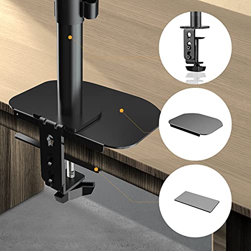 Pholiten Steel Bracket Plate Reinforcement for Glass Desk, Fits Most Monitor Stand Grommet C Clamp Installation Hole Reinforcement - Image 3