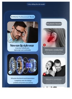 Generic Wireless Bone Conduction Earphone Does Not Enter The Ear And Is Painless Ear Clip Type 5.3 Noise Reduction Bluetooth Headset  - Image 4