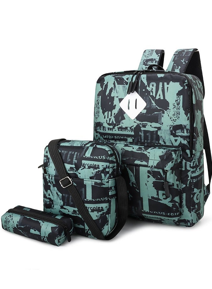 Generic 3-Piece Laptop Backpack Set, Water Resistant School Bag, Travel Backpack，Lightweight Durable Travel Rucksack Casual Daypack - Image 1