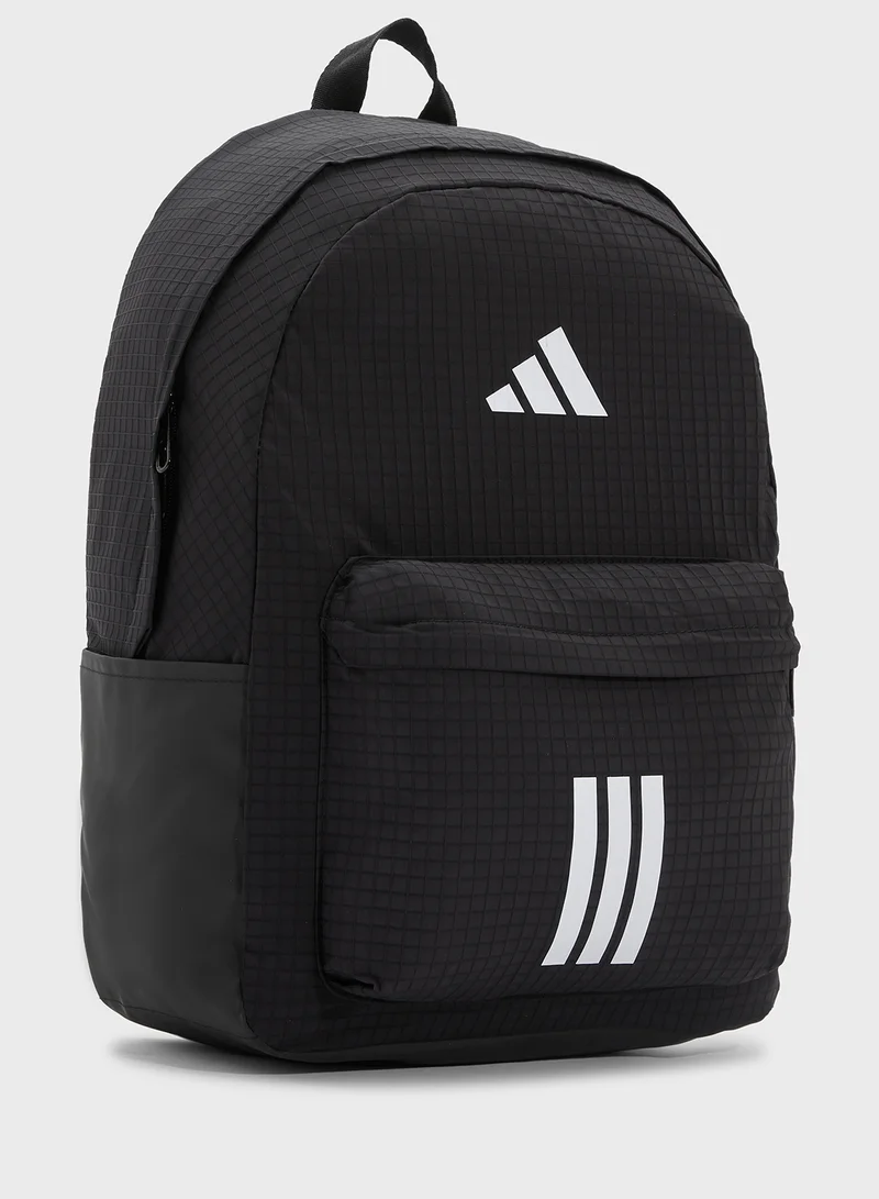 adidas حقيبة ظهر أساسية بثلاث خطوط للمدرسة
