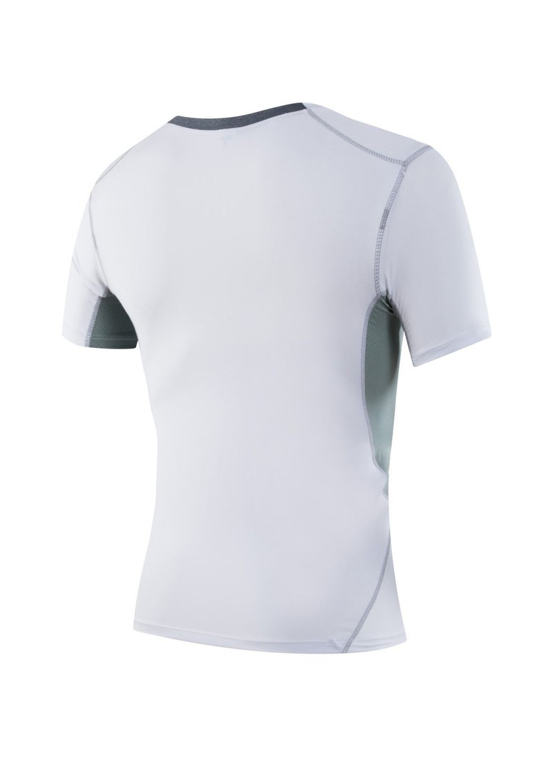 Loquat Men Quick Dry Breathable Elastic T-Shirt White  - Image 2
