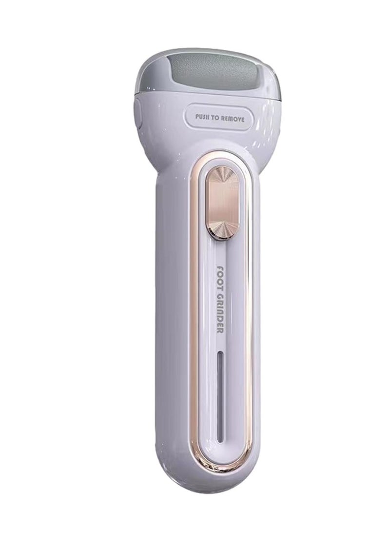 SYOSI Purple Electric Feet Callus Remover - Portable USB Rechargeable Foot File Pedicure Tool with 3 Grinding Heads, Ideal for Dead Skin and Hard Calluses - Image 1