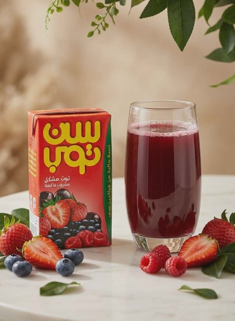 سن توب عصير صن توب بنكهة التوت المشكل - عرض 6 عبوات - 250 مل - Image 3