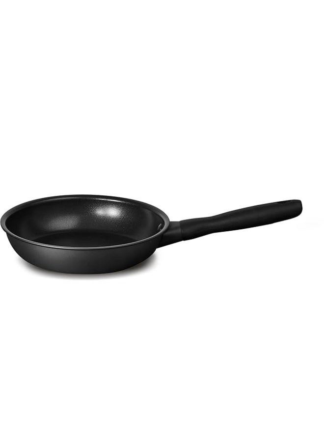 ماير مقلاة Meyer Midnight من الألومنيوم المؤكسد الصلب (Hard Anodized) غير اللاصقة | مقلاة للقلي | مقلاة للأومليت | مقلاة بمقبض يدوي | مقلاة للبيض | متوافقة مع مواقد الغاز والحث الحراري (Induction) | المقاس: 20 سم / 1.16 لتر - Image 1