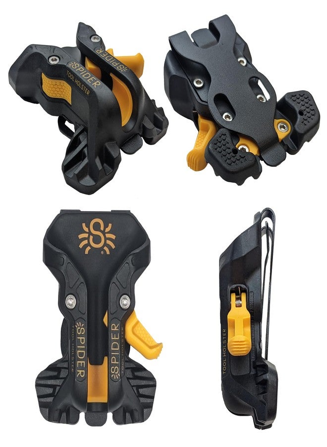 سبايدر حافظة أدوات Spider Pro - حافظة أدوات عالمية مُحسّنة ذاتية القفل وسريعة السحب مع قفل إبهام مناسب للاستخدام باليدين - تُثبت على أي حزام - Image 5