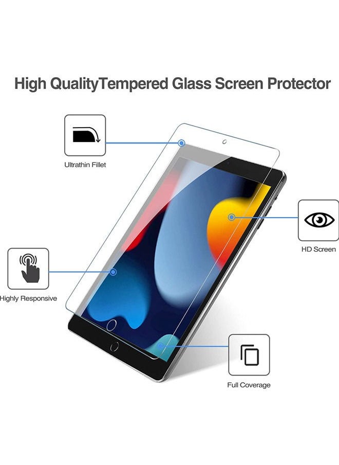 Rock Pow - 1 Pack ProCase iPad 10.2 9th Generation 2021/ 8th 2020/ 7th 2019 Screen Protector, Tempered Glass Screen Film Guard for iPad 10.2" 9th A2602/A2603/ 8th A2270/A2428/ 7th  A2197/A2198/A2200 - Image 1