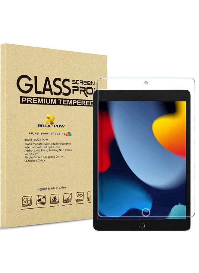 Rock Pow - 1 Pack ProCase iPad 10.2 9th Generation 2021/ 8th 2020/ 7th 2019 Screen Protector, Tempered Glass Screen Film Guard for iPad 10.2" 9th A2602/A2603/ 8th A2270/A2428/ 7th  A2197/A2198/A2200 - Image 1