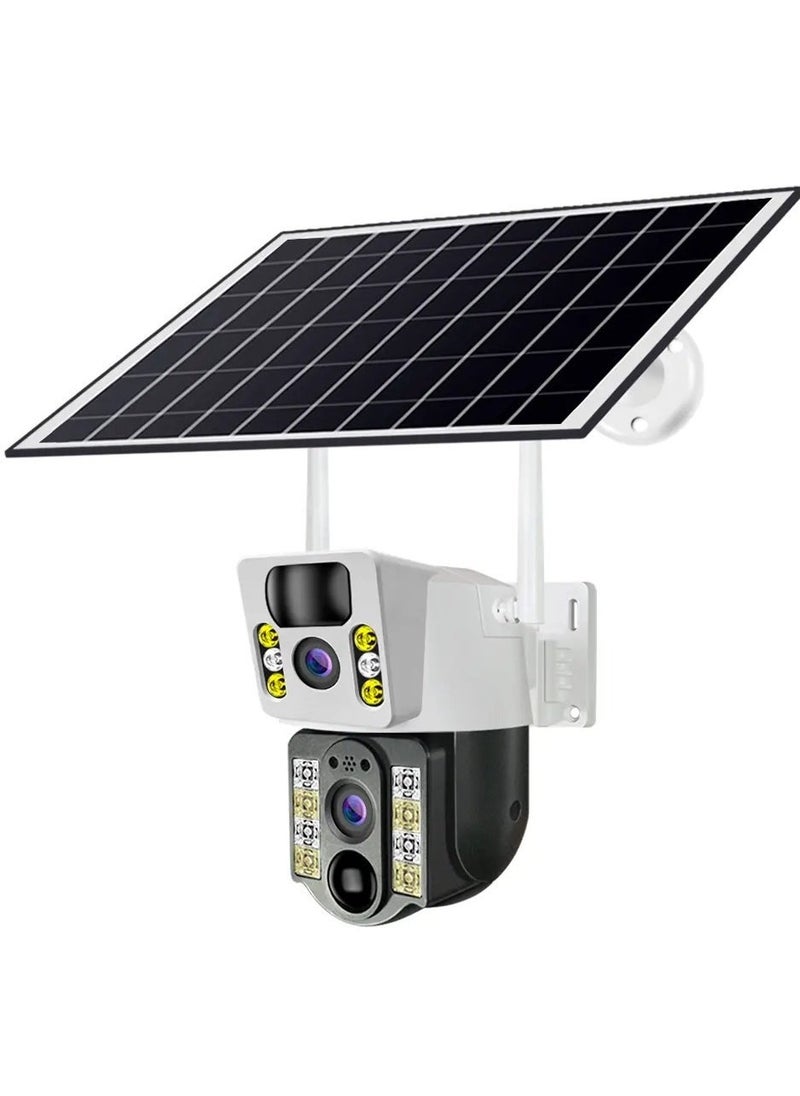 ELTRAZONE 4G Smart Solar Security Camera – 8MP Dual Lens Wireless Outdoor CCTV with AI Human Detection, Full-Color Night Vision, 360° PTZ Control, Two-Way Audio, Waterproof Design & App Remote Monitoring - Image 1