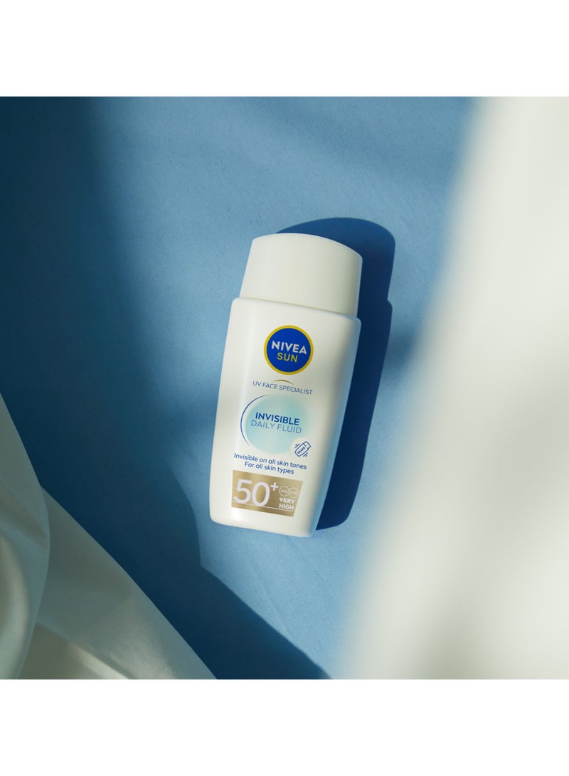 Nivea Invisible Daily Sun Fluid  SPF 50+ With Niacinamide 40ml  - Image 4