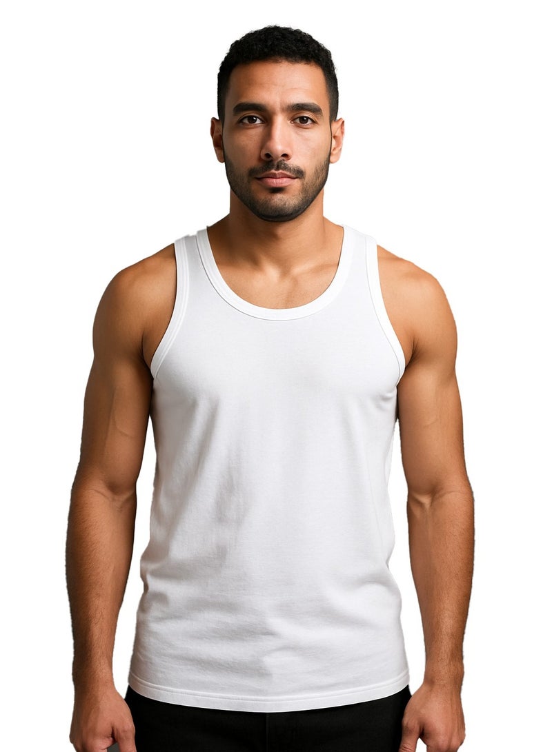 Caesar Men’s Tank Undershirt Bundle – 3 Pieces - Image 4
