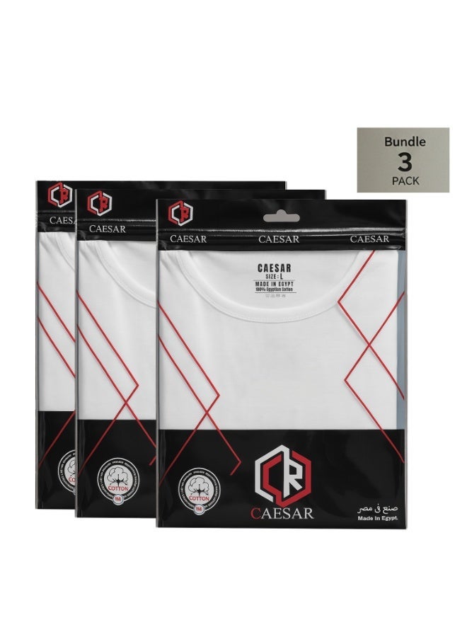 Caesar Men’s Tank Undershirt Bundle – 3 Pieces - Image 2
