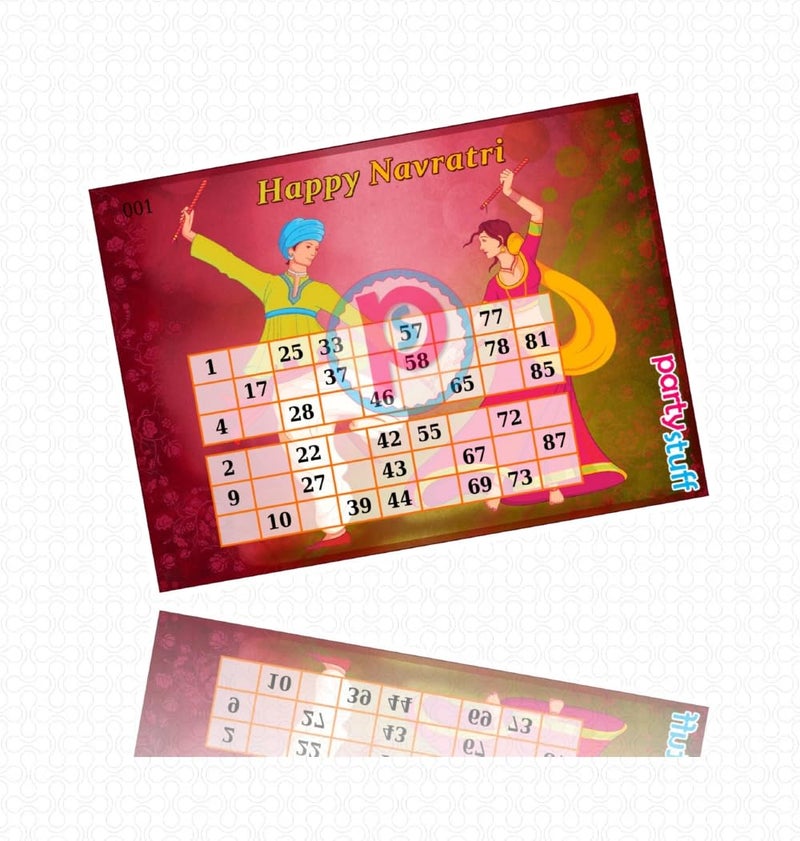 PartyStuff Tambola Housie - Navratri Dandiya kukuba (16 Piece) - Image 2