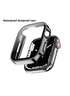 For Apple Watch 10 46mm Waterproof Case Ultra Protective Integrated Electroplating Dustproof Version With Frosted Surface-Color:(Transparent) Packaging With Carton-Appearance Size:41mm