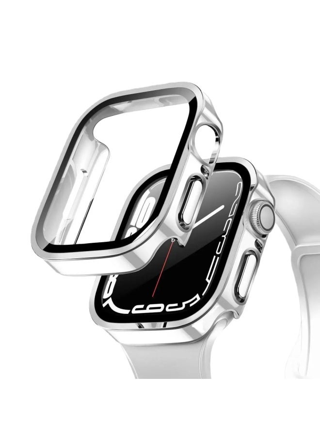 Generic - For Apple Watch 10 46mm Waterproof Case Ultra Protective Integrated Electroplating Dustproof Version With Frosted Surface-Color:(Transparent) Packaging With Carton-Appearance Size:41mm - Image 1