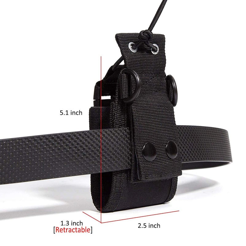 LUITON Radio Holder Walkie Talkie Pouch Molle Radio Pouch BaoFeng Radio Holster Strap Radio Case for Duty Belt Compatible with BaoFeng UV5R 888S F8HP Kenwood Icom HYT Arcshell Retevis H777 (1 Pack) - Image 4