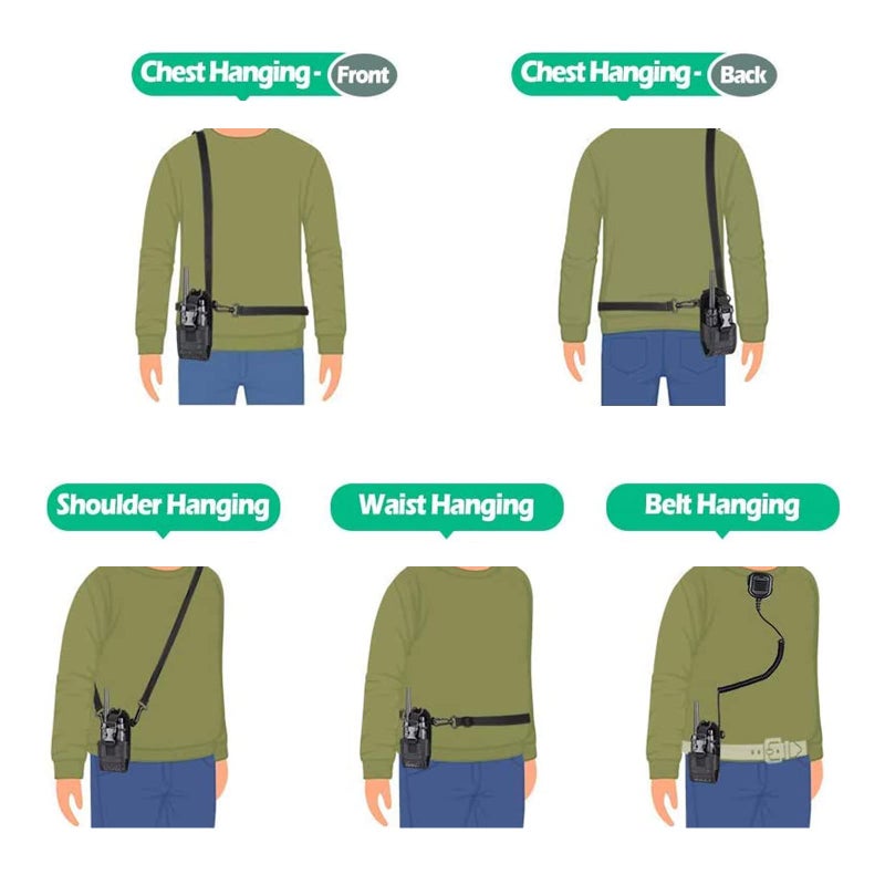 LUITON Radio Holder Walkie Talkie Pouch Molle Radio Pouch BaoFeng Radio Holster Strap Radio Case for Duty Belt Compatible with BaoFeng UV5R 888S F8HP Kenwood Icom HYT Arcshell Retevis H777 (1 Pack) - Image 2