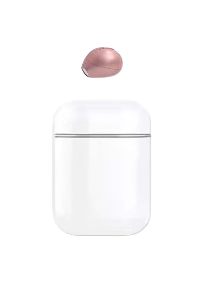 Mini Bluetooth Earpiece, Comfortable Lightweight Wireless Single Headphone, Portable Bluetooth Earbud With Charging Case, High Quality Sound Stereo Headset For Workout Running, (Pink)  - Image 1