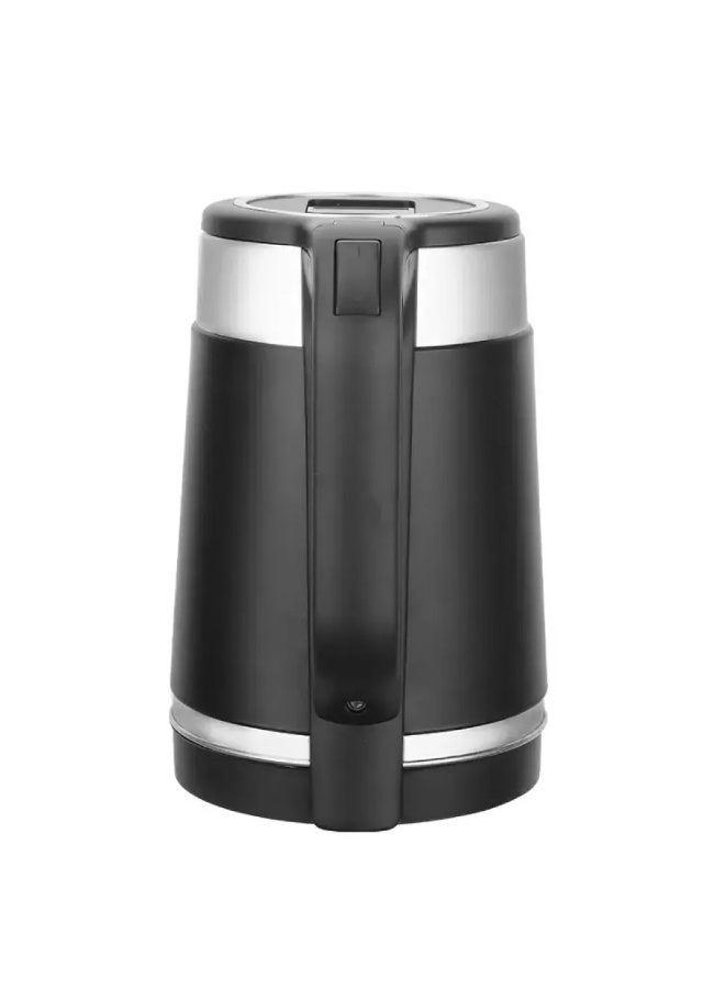 Silver Love Electric Kettle SC-318, 2.0L Capacity, 1500W Fast Boil, Stainless Steel Body, Water Level Indicator, Removable & Washable Filter, Black - Image 2