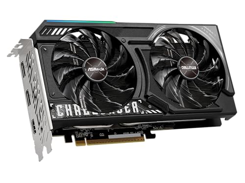 ASRock Radeon RX 9060 XT Challenger 16GB OC Graphics Card, AMD RDNA 4 Architecture, 16GB GDDR6, PCIe 5.0, Dual Fans, 0dB Silent Cooling, LED Indicator, DisplayPort 2.1a, HDMI 2.1b - Image 4