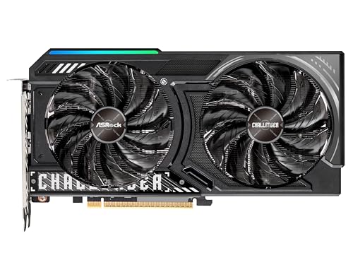 ASRock Radeon RX 9060 XT Challenger 16GB OC Graphics Card, AMD RDNA 4 Architecture, 16GB GDDR6, PCIe 5.0, Dual Fans, 0dB Silent Cooling, LED Indicator, DisplayPort 2.1a, HDMI 2.1b - Image 2