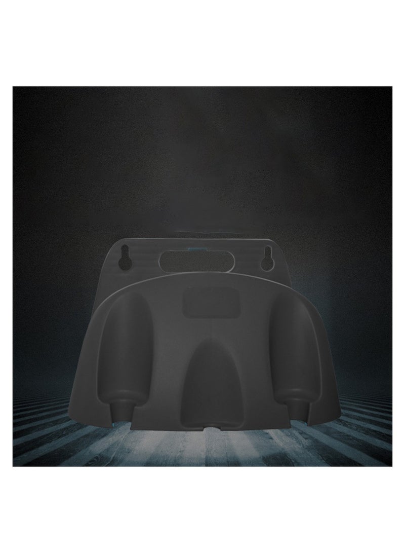 SYOSI حامل خرطوم مثبت على الحائط، منظم خرطوم الحديقة، رف تخزين كابلات خرطوم، شماسة خرطوم، مثبت على السور، صندوق تخزين خرطوم، قبضة مريحة ومقاومة للصدأ - أداة حديقة مهنية (أسود) - Image 4