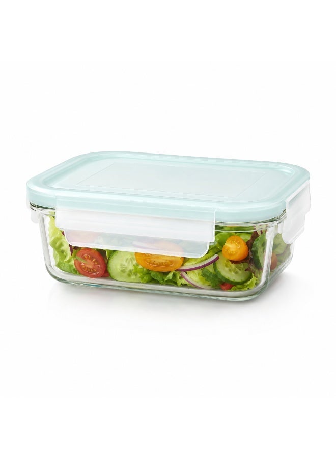 Glasslock Rectangular Food Container 400 ml Tempered Glass Leakproof Microwave Safe - Image 1