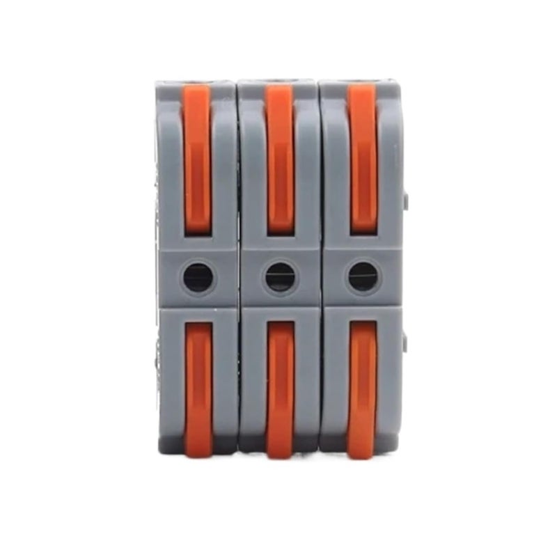 10PCS Lever Wire Connectors Electrical Splicing Push In Terminals Block SPL 82 - Image 1