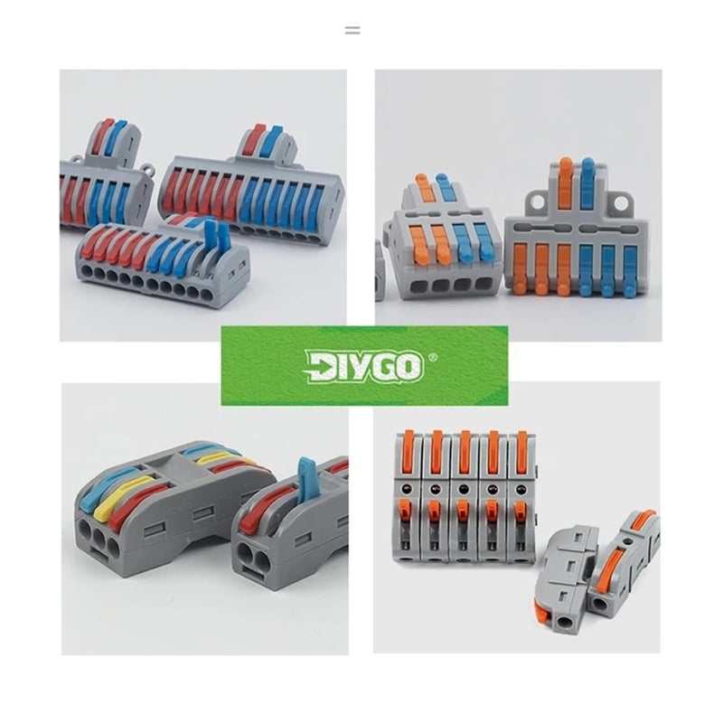 10PCS Lever Wire Connectors Electrical Splicing Push In Terminals Block SPL 82 - Image 4