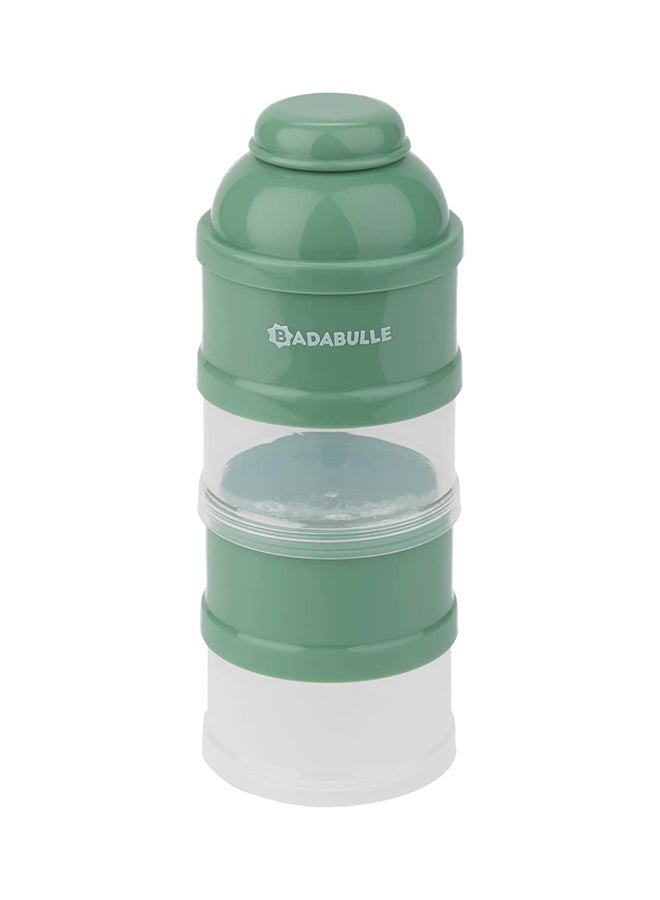 Badabulle Babydose Formula Dispenser, Milk Powder Scoop, 4 Compartments, Green - Image 1