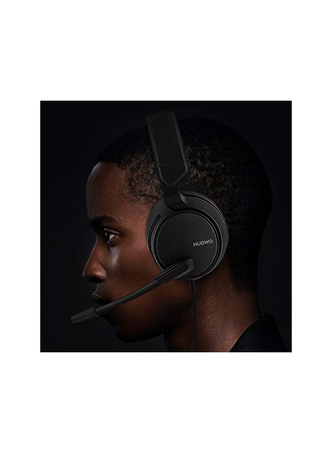 نوبو سماعات رأس للألعاب مزودة بجهير عميق ومزودة بميكروفون باللون الأسود N12 - Image 2