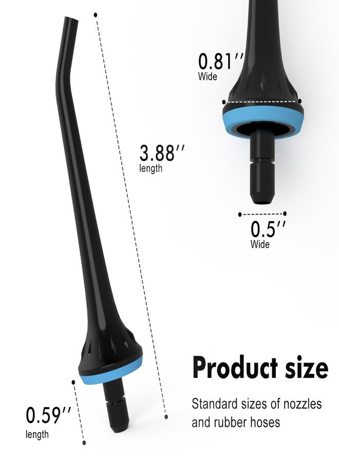 Cordro Replacement Tips for Oralfree,Nicwell,Nicefeel,COSLUS,Mospro,Zerhunt,McNaval Water Flosser, Replacement Heads Oral Irrigator Jet Tip Nozzel,Blcak（3 Pack） - Image 5