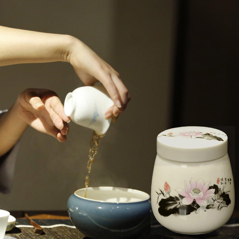 Ceramic Steamer Pot 220ml For Eggs Soup Congee Heat Retention Flowers Bloom Design - Image 4