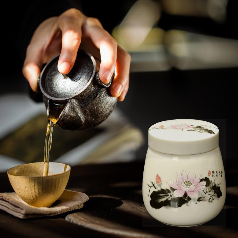 Ceramic Steamer Pot 220ml For Eggs Soup Congee Heat Retention Flowers Bloom Design - Image 5