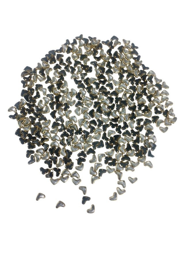 PRODUCTMINE أحجار كوندان شفافة مسطحة الظهر من PRODUCTMINE® للتطريز والحرف اليدوية وصناعة المجوهرات ومشاريع الأعمال اليدوية - شكل قلب 7 مم × 5 مم - 250 قطعة - Image 1
