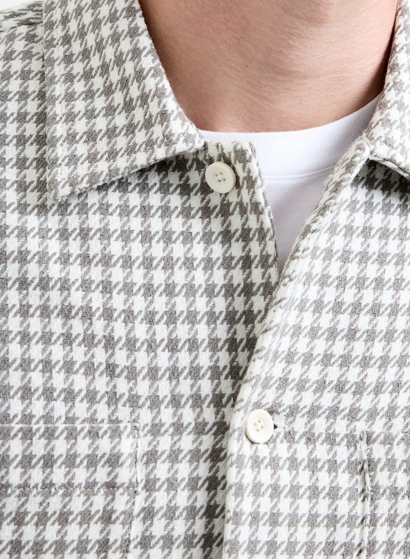 French Connection Houndstooth Button Through Jacket - Image 5