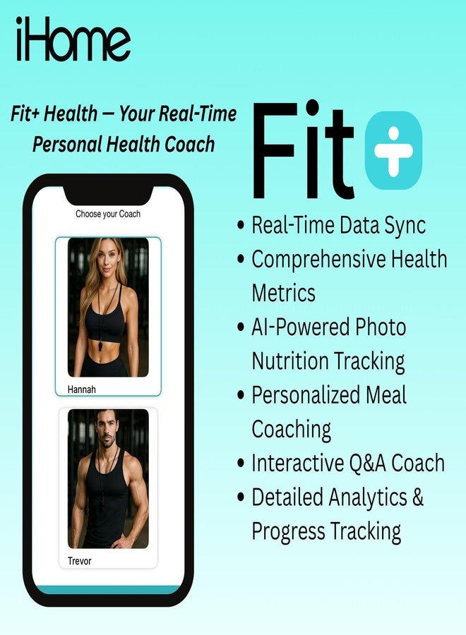 iHome Digital Scale, Bathroom Scale, Batteries Included, Scale Body Weight, Weight Scale, Bathroom Scales for Weight, Digital Scales for Body Weight (Black) - Image 2