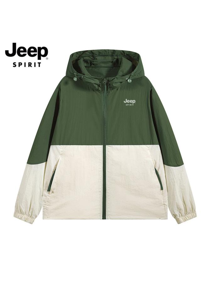 JEEP SPIRIT New Men'S And Women'S Outdoor Sunscreen Skin Clothing Lightweight Loose Breathable Couple'S Fashion Coat