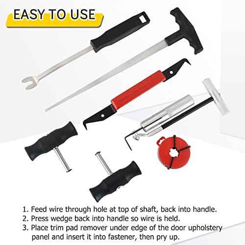 Acymner 7PCS Windshield Removal Tool Kit | Automotive Wind Glass Remover Hand Tool,Windscreen Remover Set for Classic Vintage Car - Image 5