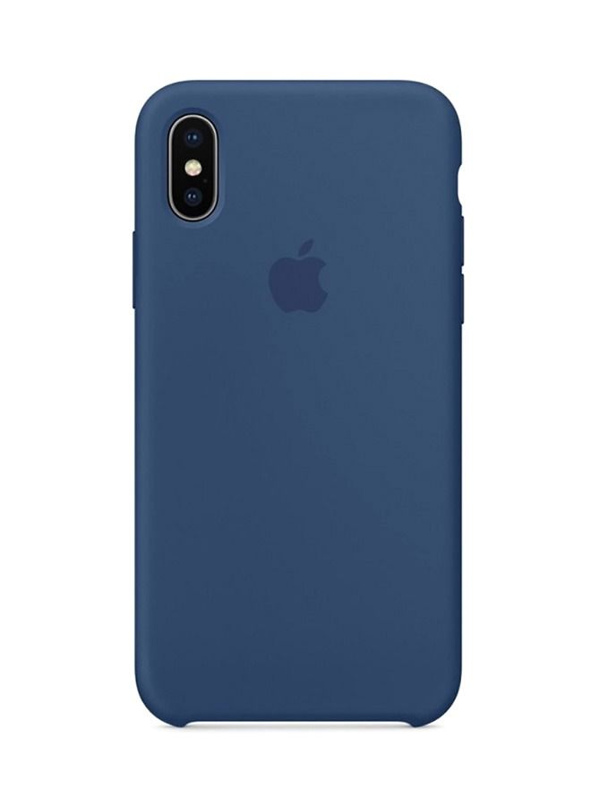 غطاء خلفي ناعم لهاتف Apple iPhone X Ocean Blue