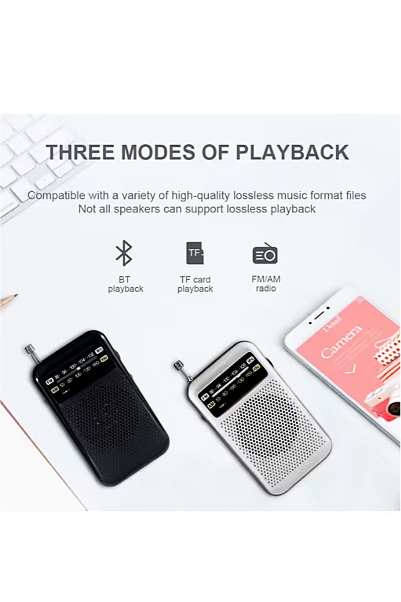 R-598 Portable Pocket Radio - FM/AM Dual Band Radio with Clear Sound - Image 4