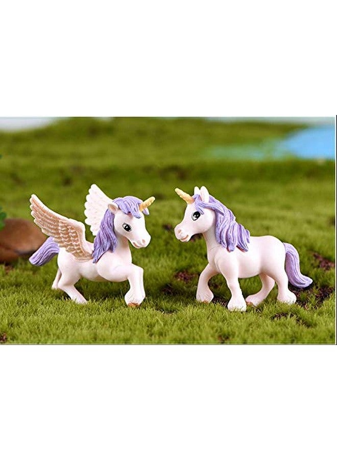 Chocozone Pack Of 4 Cute Unicorn Miniatures Garden Decoration Gifts For Kids & Girlfriend - Image 4