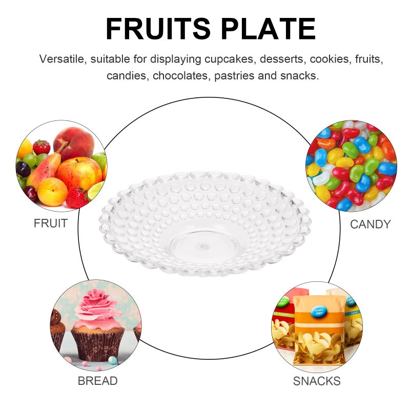 1pc Fruit Storage Plate Household Snacks Container Fruit Plate - Image 5
