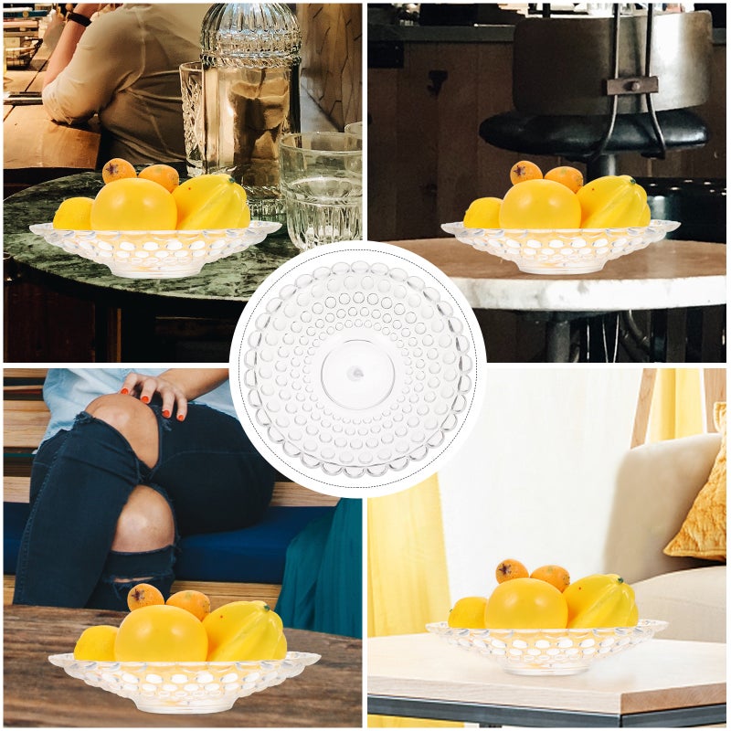 1pc Fruit Storage Plate Household Snacks Container Fruit Plate - Image 2