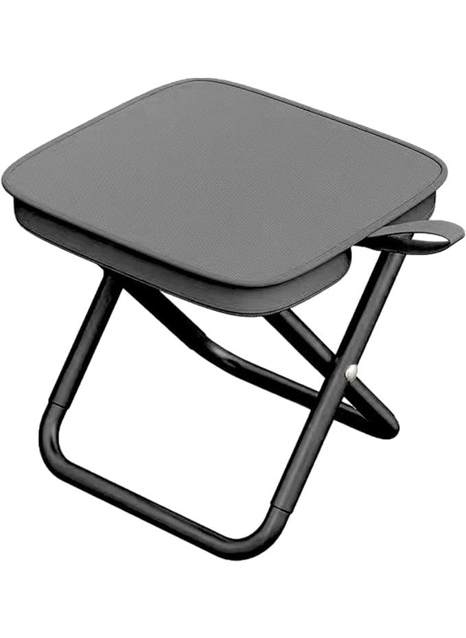 Mixen MIXEN Mini Portable Folding Stool Mini Camp StoolCompact Foldable Step Stool for Camping Outdoor Folding Chair for Camping FishingTravelHikingGardenBeach Black  - Image 1