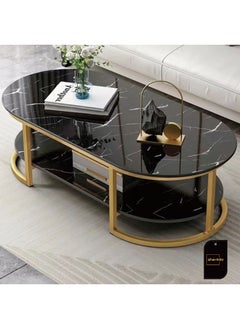 Sharpdo Coffee Table Double Deck With Lockers with Storage Wooden Mesas Home Living Room Modern Design LuxuryFurniture  - Image 2