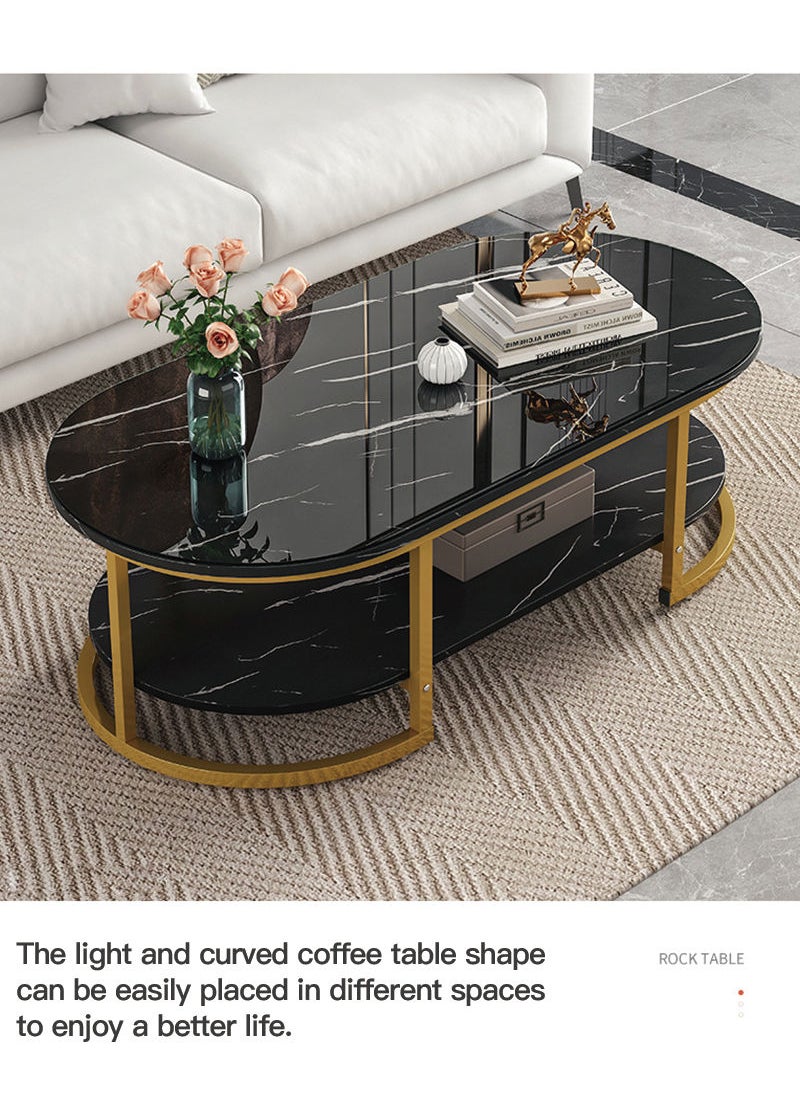Sharpdo Coffee Table Double Deck With Lockers with Storage Wooden Mesas Home Living Room Modern Design LuxuryFurniture  - Image 3