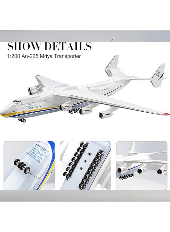 1:200 An-225 Antonov Resin Model Airplane Toy 20cm Ukraine Painted Mriya Transporter Display Model Airplane for Collection  - Image 3