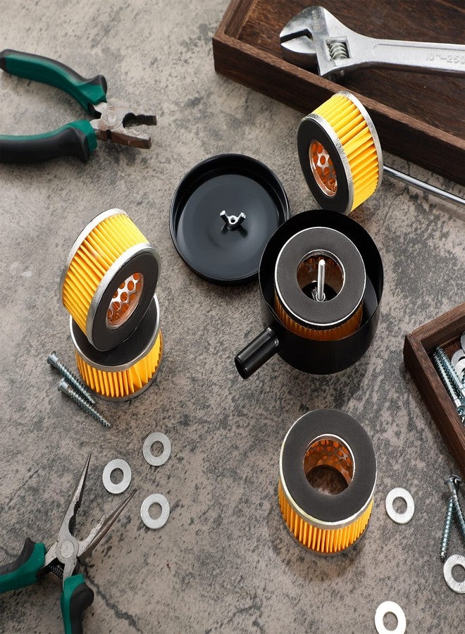 Vesici 8 Pcs Air Compressor Replacement Filter Elements 2.6 x 1.6 Inch Piston Type Air Compressor Intake Paper Filter Elements - Image 4